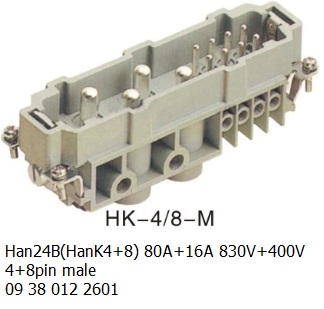HK-4+8-F H24B Han 24B(HanK4+8) 80A+16A 830V+400V 09 38 012 2701 4+8pin female OUKERUI-SMICO-Harting-Heavy-duty-connector.jpg
